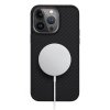 Etui UNIQ Keva do iPhone 15 Pro Max 6.7 – Pancerny Kevlar (Aramid), MagSafe, czarny
